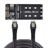 Sff-8654 Cable & Card U2 Kit Ngff M-Key To Slimline Sas Nvme Pcie Ssd Sata Ada