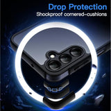 JETech Matte Case for Samsung Galaxy A15 5G / 4G 6.5-Inch, Frosted Translucent Back Protective Slim Phone Cover, Anti-Fingerprints (Black)