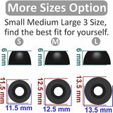 Memory Foam Ear Tips Compatible With Google Pixel Buds Pro Replacement Ear Tips, Perfect Noise Cancellation, Fit In Case, S/M/L 6 Pairs Foam Tips Black (Foam Pp6Pb)