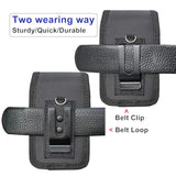 Flip Phone Case With Belt Clip And Loop, Durable Oxford Cloth Pouch Holster For Tcl Flip Go Pro Classic, Alcatel Go, Nokia 2660, Cingular, Wine 2 Lte, Jitterbug,
