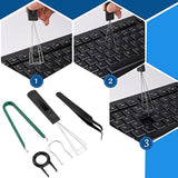 5 Pcs Keyboard Puller Set,Keyboard Cleaning Tools Set Switch Puller Set Stainl