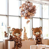 24" Bear Balloons - Teddy Bear Foil Animal Balloons For Baby Shower Decor - We Can Bearly Waits Theme