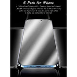 6 Pieces, 3 X Matte Screen Protector For Iphone 12 (6.1 Inches) And 3 X Transparent Camera Lens Protector, Matte Tempered Glass For Apple Iphone 12 Anti-Glare Anti-Fingerprint