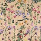 Wildflower Floral Gift Wrap Roll, 17"x16.4' Kraft Paper for All Occasions