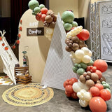 One Happy Camper Balloon Arch Kit: Burnt Orange, Sage Green, Brown