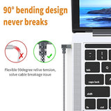 2 Pack Aux Cable, 6.6Ft/2M Trs Auxiliary Cables 90 Degree Right 3.5Mm Nylon Braided 1/8 Aux Cord For Car Compatible With Stereos, Speaker, Ipod Ipad Smartphone, Headphones Sony,Echo Dot,Beats- Grey