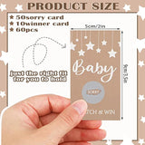 60 Pcs Baby Shower Games Rustic Scratch Off Cards Raffle Ticket For Baby Shower Party Games Activity Supplies Birthday Wedding Favor