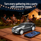 WS-592 Supercar Design Bluetooth Replica Speaker Portable Car Speaker with TWS Stereo, FM Radio, LED Lights, USB/TF Playback, Hands-Free Calling,