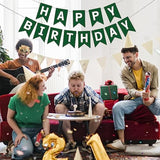 Green Happy Birthday Banner, Birthday Party Supplies for Boys & Girls