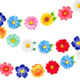 3Pcs Spring Flower Hanging Banners Daisy Garlands Floral Party Decoration For Spring Flower Theme Birthday Wedding Baby Shower Supplies