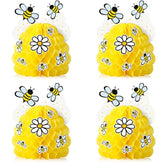 4 Pieces Honey Bee Baby Centerpieces Honeycomb Decorations Bee Honeyco