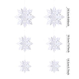 Winter Wonderland Party Decorations 56Pcs Blue White Silver Snowflake Balloons,Banner,3D Paper Hanging Snowflakes Garland For Christmas Winter Onederland 1St Birthday Party New Year Decoration