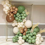 134pcs Sage Green & Tan Balloon Arch Kit for Baby Shower, Birthday  More