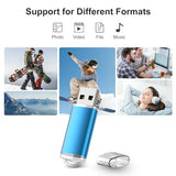 10 Pack 1Gb 1G Usb Flash Drive Usb 2.0 Memory Stick Bulk Thumb Drive Pen Drive Blue