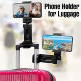 (2 Pack) Airplane Phone Holder Mount: Universal In Flight Travel Essentials Phone Mount With 360° Degree Rotation, Handsfree Airplane Phone Holder, Travel Must Haves Phone Clip Stand For Flying