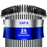 Maximm Cat 6 Ethernet Cable 1.5 Ft, (24-Pack) Cat6 Cable, LAN Cable, Internet