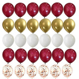 Burgundy And Gold Balloons,Burgundy Balloons,62 Pcs Ruby Red Balloons Wine Red Balloons Maroon Balloon Arch Kit For Valentine'S Day Party Decoration,Birthday Decoration