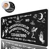 Large Gaming Mouse Pad, Long Extended Xl Ergonomic Mousepad Desk Pad, Large Rubber Mice Pads Stitched Edges, 31.5'' X 11.8'+ Cup Coaster, Ouija Board Pattern