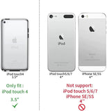 (2-Pack) High-Definition Clear Scratch-Resistant & Impact Protection Tempered Glass Screen Protector For Apple New iPod Touch 4th(2pcs)