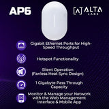 Ap6 Wifi 6 Access Point, Dual Band, High Performance, 3 Gbps, Ip54 Rated, Poe+, Content Filtering, Seamless Roaming, App Control, Computer Networking Wireless Access Points