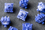 Cj Keyboard Switches, China Joy Light Dark Blue Purple Custom 5 Pin Through-Hole Led Linear Key Switches (35 Pcs) (Light Blue Purple)