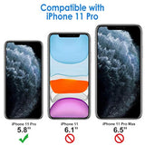 Jetech Case For 11 Pro 5.8-Inch, Non-Yellowing Shockproof Phone Bumper Cover, Anti-Scratch Clear Back (Clear)