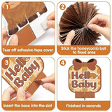 12Pcs Highland Cow Honeycomb Centerpieces Brown Highland Cattle Baby S