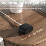 Compatible With Shokz New Openfit 2 Case Cover, Soft Silicone Shockproof Protective Skin Case For Shokz Openfit 2 Open-Ear Wireless Earbuds With Cleaner Kit & Carabiner (Black)