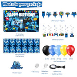 Video Game Birthday Party Decorations - 109Pcs Gamer Gaming Party Supp