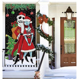 Christmas Door Cover Merry Christmas Xmas Winter Holiday Party Front Door Banner Photography Home Porch Decoration