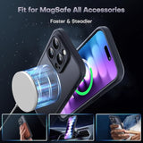 iPhone 15 Pro Max Case Compatible with MagSafe Black