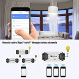 Smart Wireless Remote Control Wifi Switch Relay Module For Household Appliances Compatible With Alexa 4 Packs