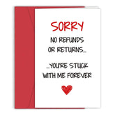 Funny Anniversary Cards Gift For Wife Husband, Happy Valentines Day & Anniversary Cards For Boyfriend Girlfriend, Wedding Anniversary & Valentine'S Day Card Gifts For Him Her,