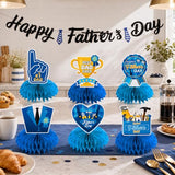 3D Honeycomb Centerpiece Banner Set Fathers Day