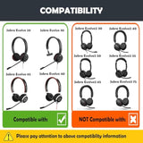 Earpads Replacement Cushion Compatible With Jabra Evolve 20/30/40/65 Headsets Premium Ear Pads With Softer Protein Leather/Memory Foam