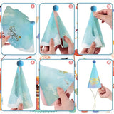 20 Pcs Birthday Party Hats For Adults Birthday Sunglasses Funny Rainbow Party Cone Hats With Pom Poms Photo Props Supplies(Rainbow Style)