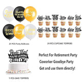 Rude That You'Re Leaving But Ok Banner Cake Toppers Balloons Hanging Swirls, Black Coworker Leaving Decorations, Rdtz Office Coworker Goodbye Party Going Away Farewell Leaving Job Party Decorations