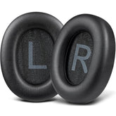 Earpads For Qcy H3/H3 Lite Headphones, Ear Pads Cushions With Softer Protein Leather, Noise Isolation Foam - Black