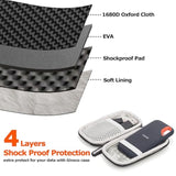 Ultra-Compact Case Exclusive For Sandisk Extreme Portable Ssd E30/E61, Compatible With Sandisk Extreme Portable 500G/1Tb/2Tb/4Tb/8Tb, Hard Shell Travel Protective Case With Detachable Strap