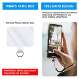 4-Pack Universal Phone Tether Tabs Transparent PVC Lanyard for Smartphones