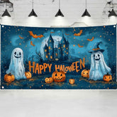 4x6ft Halloween Backdrop for Kids Ghost Party Banner Spooky Indoor Decor