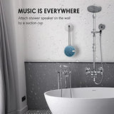 C12 Ipx7 Waterproof Shower Bluetooth Speaker, Portable Small Speaker, Speakers Bluetooth Wireless Loud Clear Sound Support Tf Csuard Ction Cup For Outdoor Kayak Canoe Beach Gift (Navy)