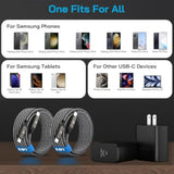 S25 S24 S23 S22 Ultra Charger, 45W Usb-C Super Fast Charger Type C Pps/Pd Wall Charging Block For Samsung Galaxy S25/S24/S23/S22 Ultra/S22 Plus/S20 Ultra/Note 10+, Galaxy Tab(6.6Ft Cable, Black)