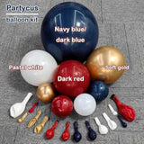 Red, White & Blue Balloon Arch Kit: Double Stuffed Latex Garland