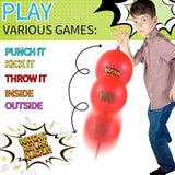 122 Pc Kids Party Favors Punch Balloons, Slap Bracelets, Keychains, Stamps & Bags