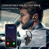 Bluetooth Headset, V5.0 Ultralight Wireless Headphone Cell Phone Earpiece With Mic Headsetcase,Volume Control, Handsfree Earbud,Compatible With Android/Iphone/Smartphones/Laptop