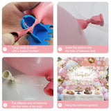 Fall Pumpkin Baby Shower Balloon Arch Kit: Pink, Gold & White Decor