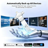 Photo Stick 128Gb For Iphone Android Pc, Auto-Secure-Backup-Flash-Thumb-Drive, 4-In-1 External-Photo-Finder Storage-Usb-Memory-Stick-To-Save-Pictures-Videos & Contacts, Support Iphone, S-Amsung, Ipad