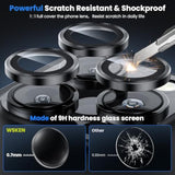 Iphone 16 Pro Pro Max Camera Lens Protector Shatterproof HD Metal Glass Cover