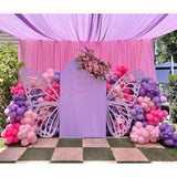 182Pcs Pink And Purple Balloon Garland Arch Kit - Butterfly Baby Shower Decorations Lavender Purple Dusty Pink Balloons For Women Birthday Bridal Shower Wedding Singer Party Decoration Supplies